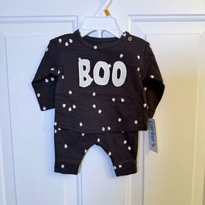 Carter's Black and White Boo Kids Matching Set
